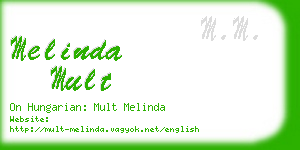 melinda mult business card